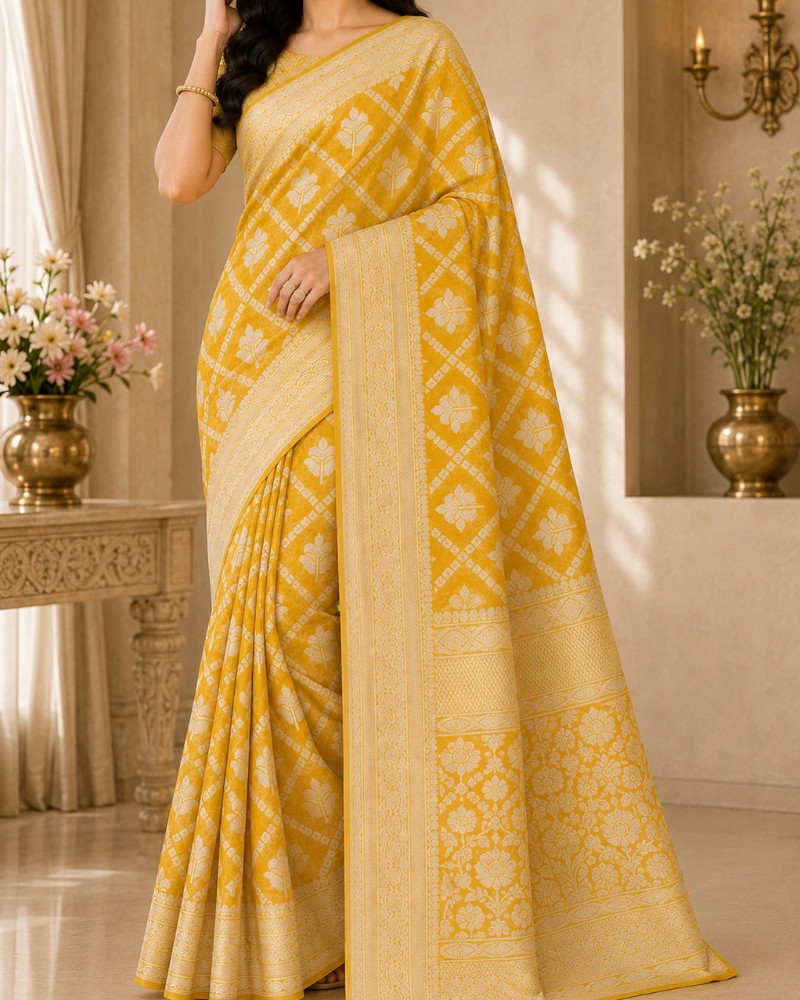 Banarasi Cotton Blend Saree